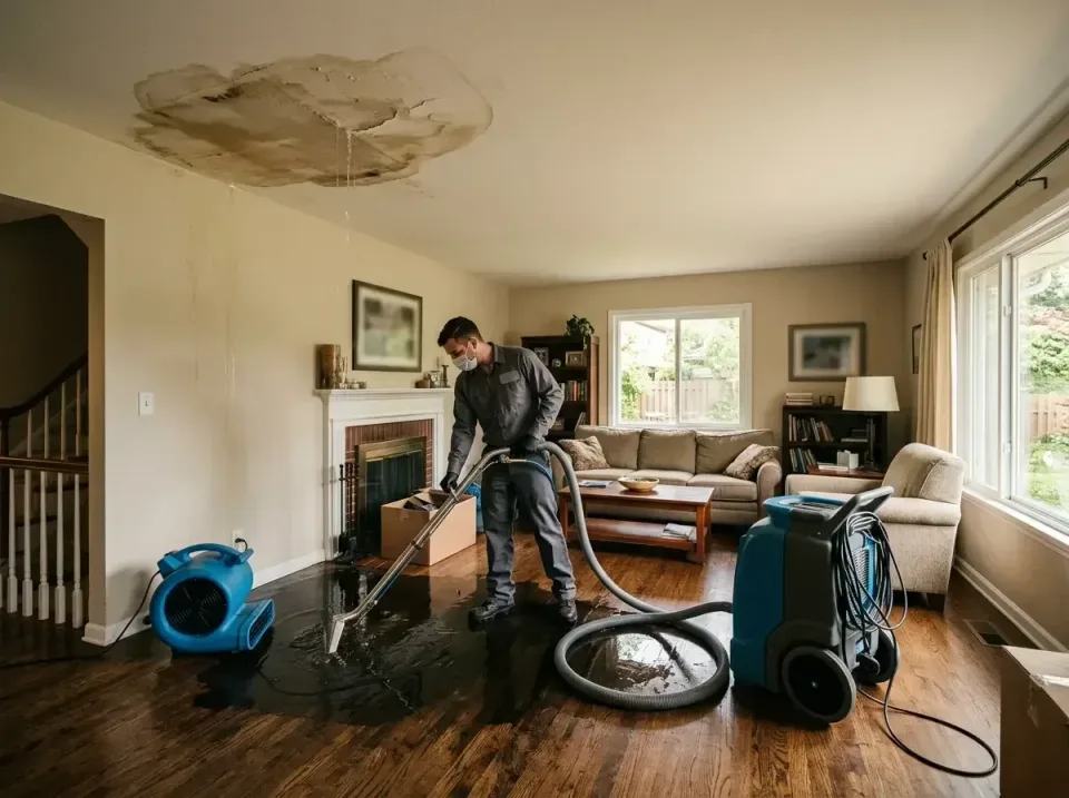attic-pipe-burst-ceiling-drip-008 — frequently asked questions, Water Damage Restoration & Carpet Care in Springfield, MI
